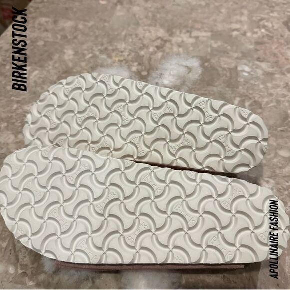 BIRKENSTOCK ARIZONA SHEARLING SANDALS NWT IN PINK CLAY VARIOUS SIZES - Picture 4 of 5